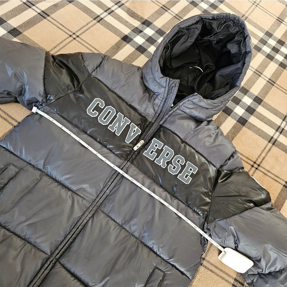 Converse Gray Puffer Jacket - Picture 5 of 7